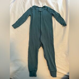 Primary Organic Cotton Teal Onesie 12-18 months Cozy Cabincore